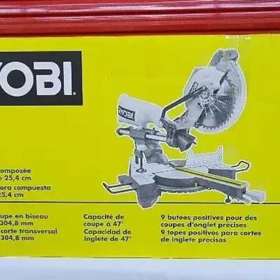 15amp Ryobi 10-inch Sliding Compound Miter Saw