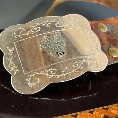 Lacquer Jewelry Box with Assorted Jewelry, Vintage Belt, Jewelry Display Case