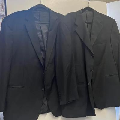Black Wool Jackets 48R, One Chaps
