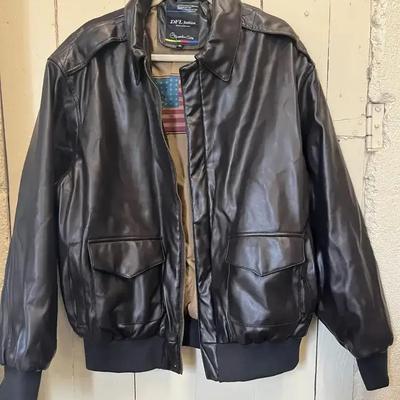 Faux Leather Jacket XL