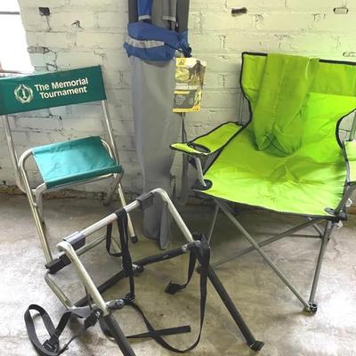 Allen Bike Rack With Folding Chairs Including Roadtrip Rocker And Memorial Golf Tourney Chair