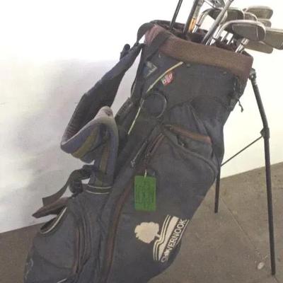 Clovernook (Ping) Golf Bag W/Cleveland and Rescue Taylor Made Calloway Clubs