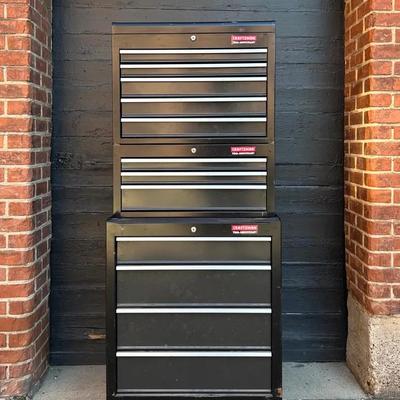 Three-Piece Craftsman 75th Anniversary Series Rolling Tool Chest