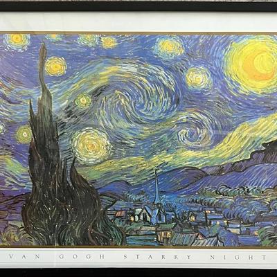 Framed Print After Van Gogh’s “Starry Night”