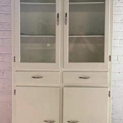 Scheirich Utility/Storage Cabinet, Vintage, Painted White