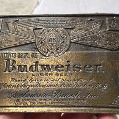 Vintage Budweiser Belt Buckle 