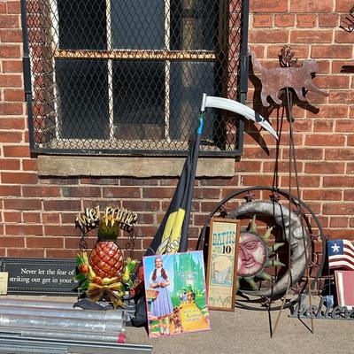 Large Lot Of Outdoor Decor And More