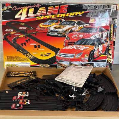 Life-Like Championship 4 Lane Speedway Slot Car Racing Set