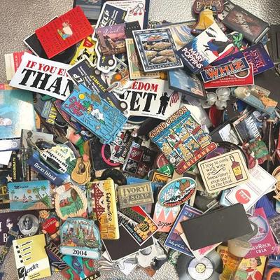Collection Of Travel And Advertising Magnets, Vintage 