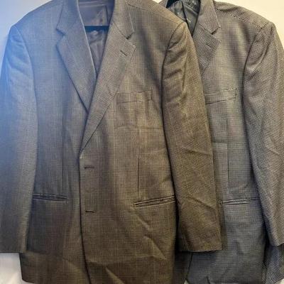 Bernini Wool/Silk/Cashmere Jacket 44R and Richard Harris Wool/Silk Jacket 44R