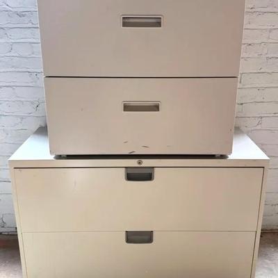 2 Wide Steelmaster Storage Drawers/Filing Cabinets