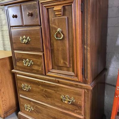 Highboy Fruitwood Dresser