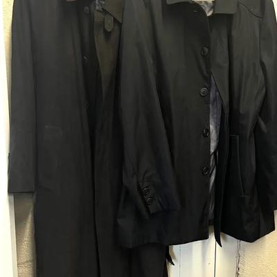 Bill Blass Trenchcoat and Calvin Klein All Weather Coat XL