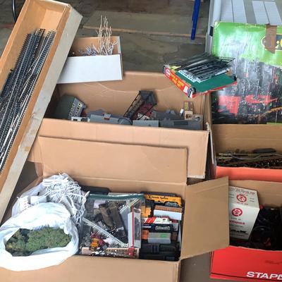 Large Assortment Of Model Train Items