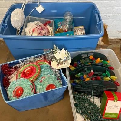 Christmas Cleanout With LED Lights, Clips, Paper Lanterns & More