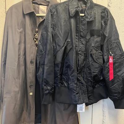 Joseph Abboud All Weather Coat and XL Dafeili Nylon Ski Jacket NWT 
