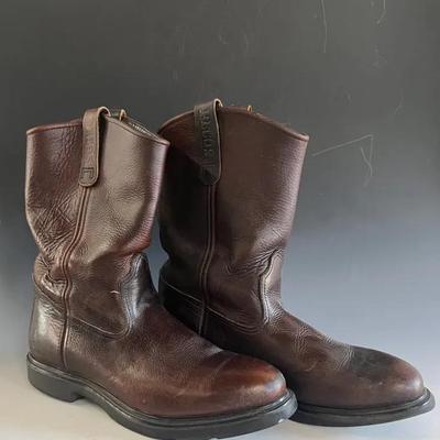 Red Wing “Pecos” Brown Leather Boots Size 10.5 Mens