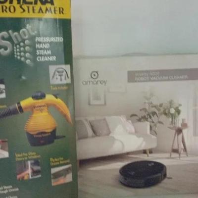 Amarey A800 Robot Vacuum Cleaner and Eureka Enviro Steam Cleaner