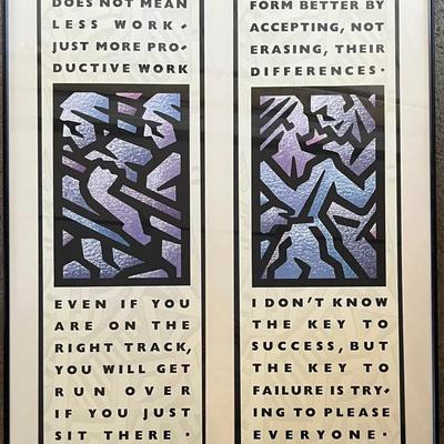 Framed Inspirational Poster 