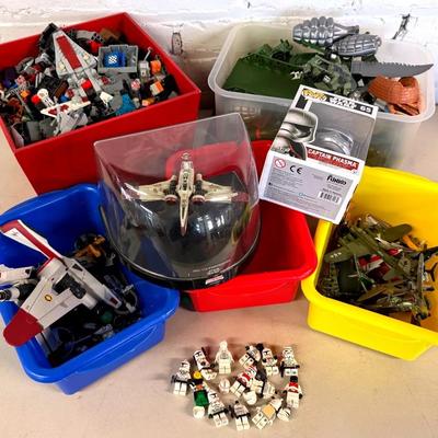 Smalls With Loose LEGO, Star Wars Figures, Army Toys, Diecast Airplanes & More