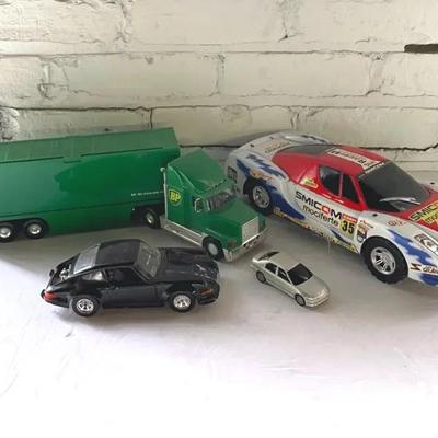 1990’s BP Transforming Truck With Toy Cars