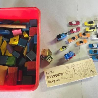 Vintage Mini Plastic Cars, Blocks, and 1966 'The Tool That Will Make You Drool'