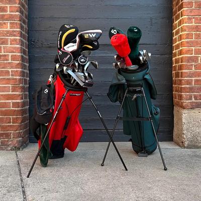 Two Golf Sets with TaylorMade Bag and Clubs, Jack Nicklaus and Other Extras