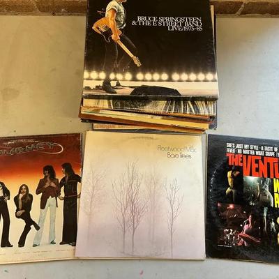 Large Rock, Country and Pop LP Lot W/ Dolly Parton, KISS, Journey and Many More