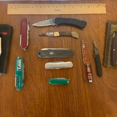 Lot Of Knives - Camping World, Kershaw, Buck, Mauser, Solingen, Misc