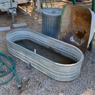 Trough And Wheelbarrow 