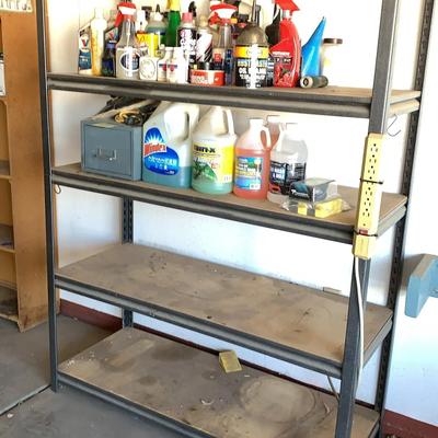 Metal Garage Shelf 5 Shelves Cleaning Supplies Not Included 