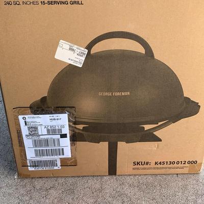 George Foreman Indoor Outdoor Grill New In Box 
