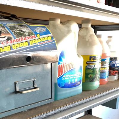 Lot Of Auto Fluids And Car Wash Supplies 