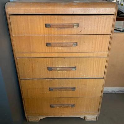 Vintage Waterfall Dresser 