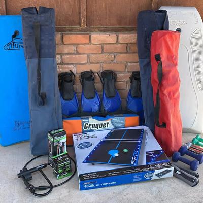 Lot Of Misc Sporting Goods And Games 