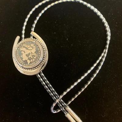 1900 Morgan Silver Dollar Bolo Tie