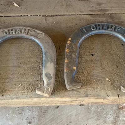 4 Metal Horseshoes