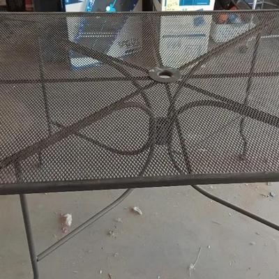 Black Metal Table