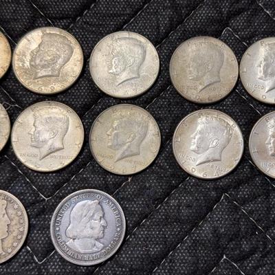 12 Silver Half Dollar Coins