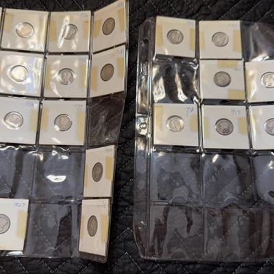 23 Mercury Dimes sets