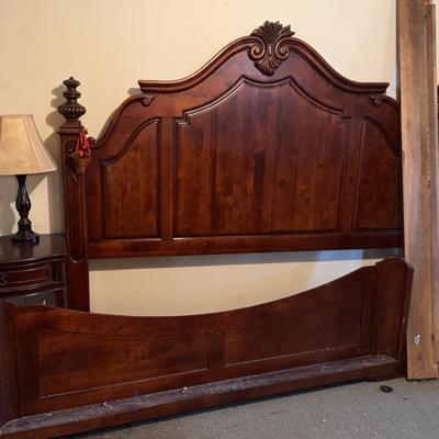 Large Wooden Bed Frame For King Size Bed