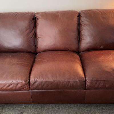 Dark Brown Leather Couch