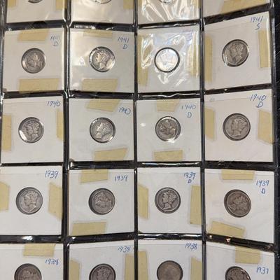 Mercury Dimes (20) b Coins