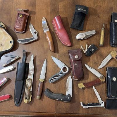 Knife Lot, Gerber, Schrade & More