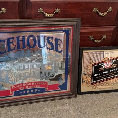 2 advertising Beer Mirrors