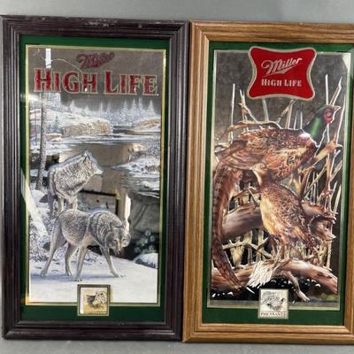 Sale Photo Thumbnail #146: Lot 162 – Vtg Miller High Life Beer Mirrored Sign