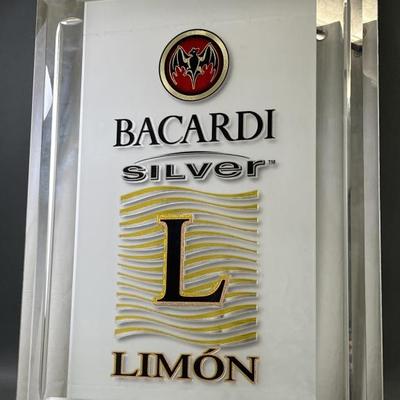 Sale Photo Thumbnail #80: Lot 96 – Bacardi Silver Limon Mirror Sign