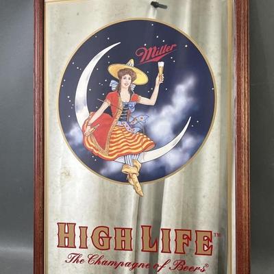 Sale Photo Thumbnail #92: Lot 108 – Antique Style Miller High Life Mirror Sign