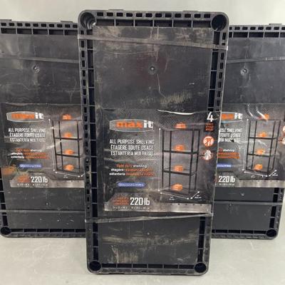 Sale Photo Thumbnail #135: Lot 151 – 3 Maxit All Purpose Storage Shelves