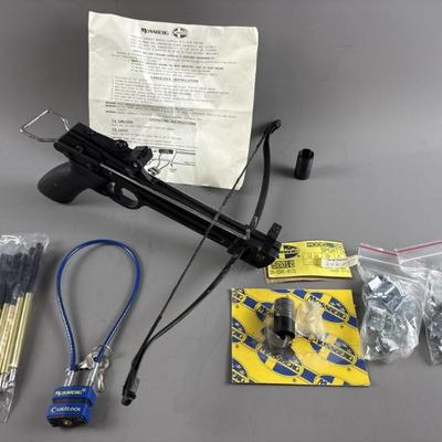 Sale Photo Thumbnail #93: Lot 109 – Handheld Crossbow Archery Gun & Accessories